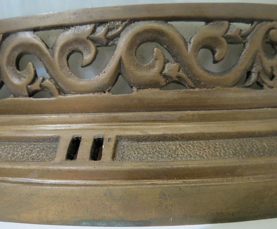 A Pair Of Classic American Art Deco Bronze Ceiling Lights